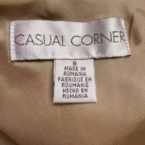 Vintage Casual Corner Womens Plaid Wool A-Line Midi Skirt 8 Preppy Academia Work - Picture 9 of 11